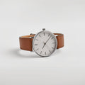 Men's Brown Leather Strap Watch